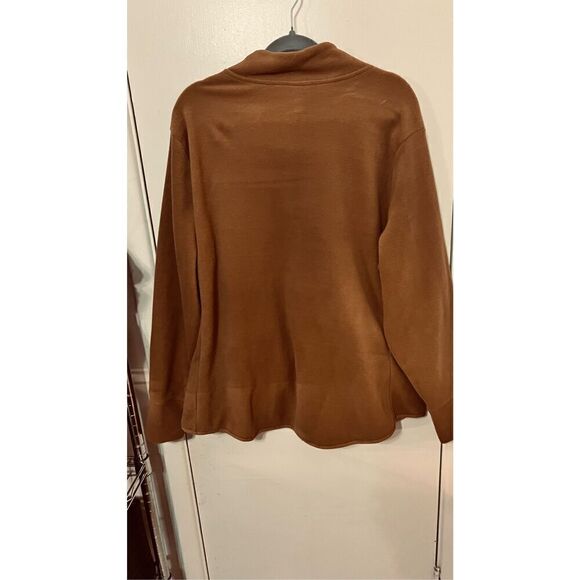 Old Navy Womens Full Zip Fleece Jacket Tan Size XXL - Picture 9 of 10